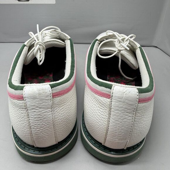 G/Fore G4 Gallivanter White Pebble Leather Golf Shoes Mens Size 15 main image 7